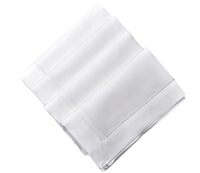 Linen Hemstitch Dinner Napkins