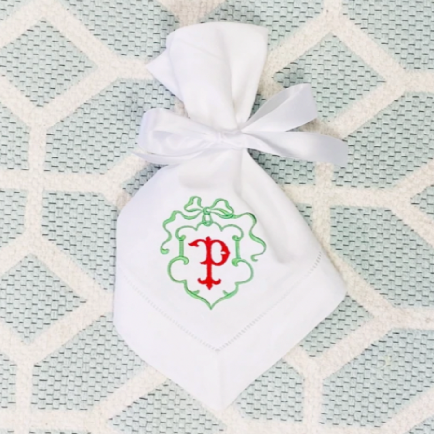Linen Hemstitch Dinner Napkins