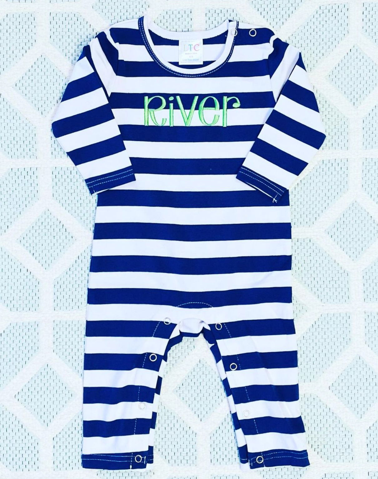 Personalized Boys Long Romper