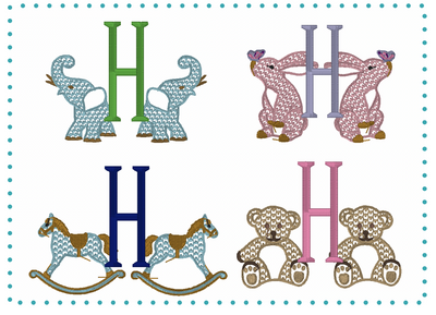 Embroidered Hemstitch Baby Pillow