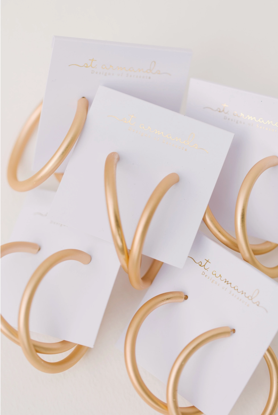 2" Gold Hoop Earrings