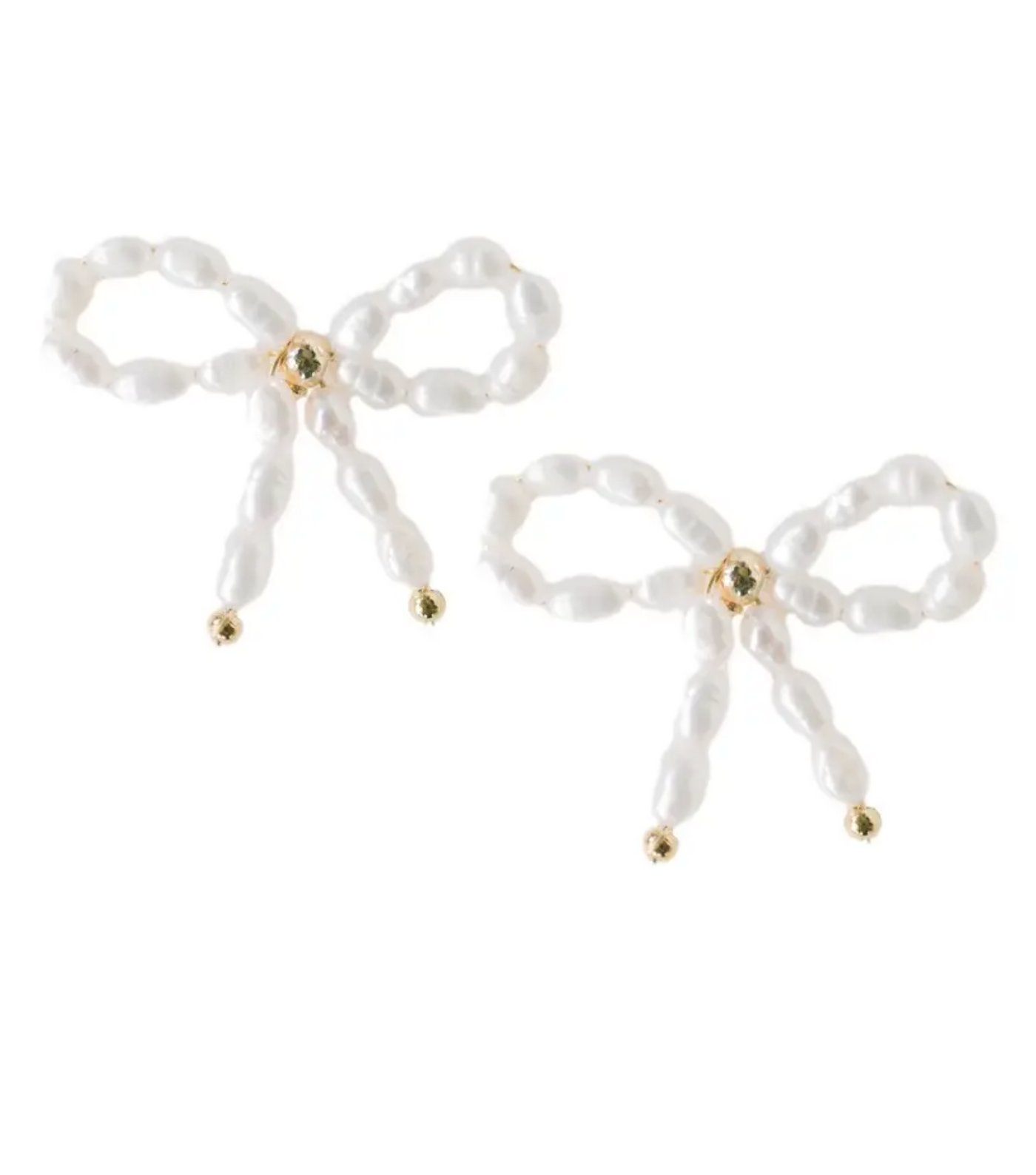 Pearl Bow Earrings