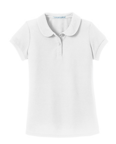 Girls Peter Pan Collar Uniform Polos
