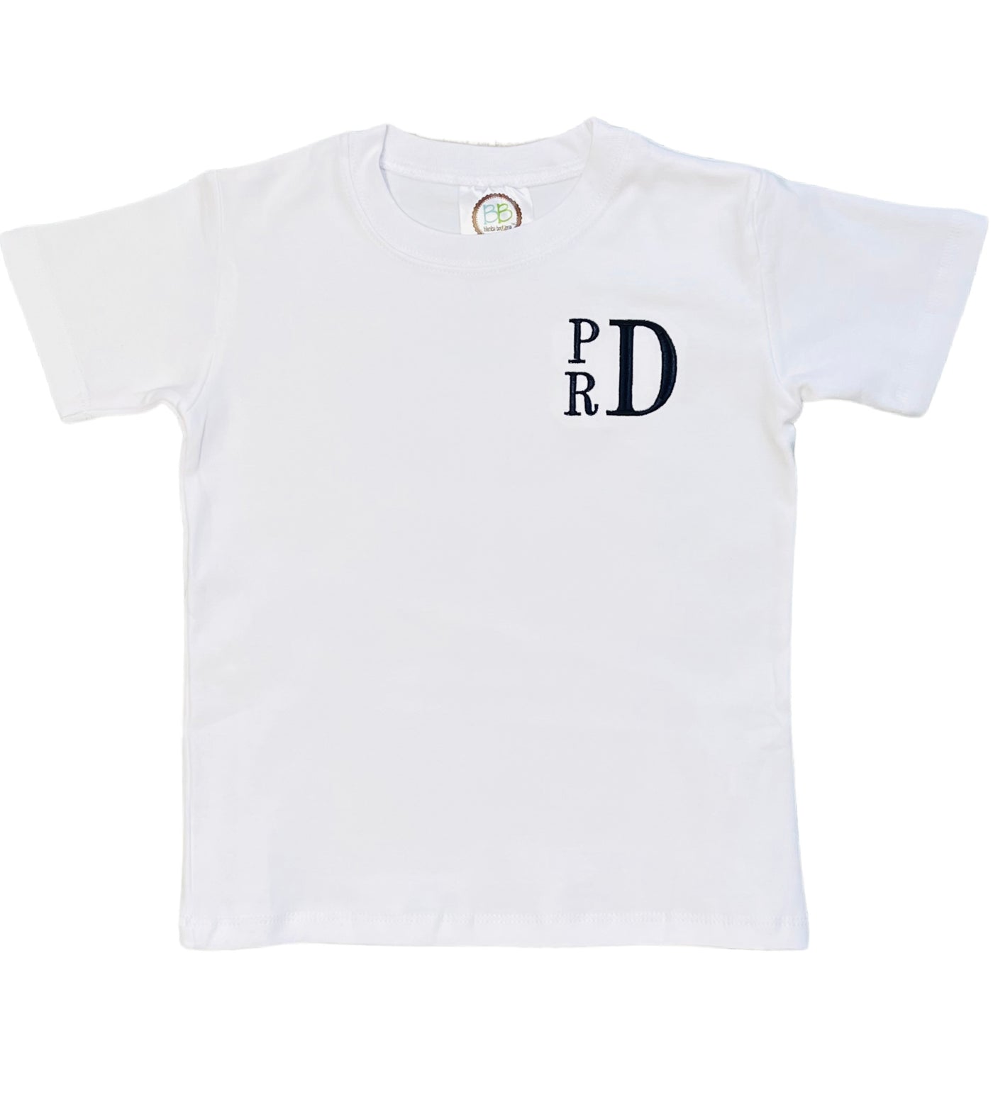 Boys Monogrammed Crewneck Tee